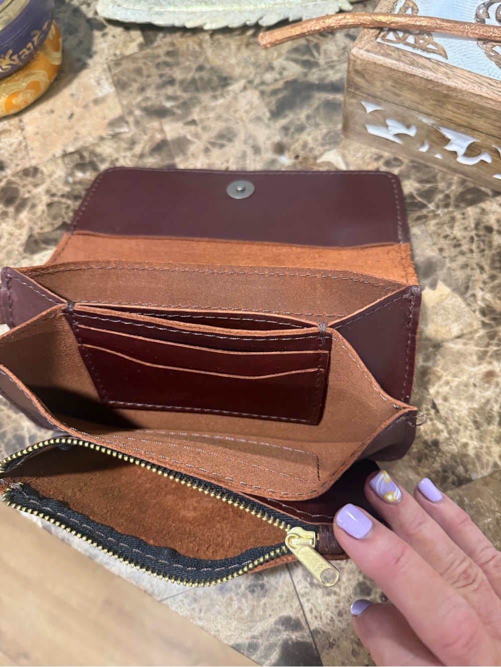 Portland Leather Lily Leather Wristlet - Picture 3 of 9